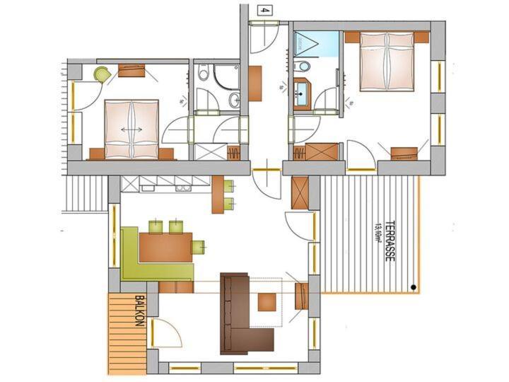 שלאדמינג Appartement Schwab Ski In & Out מראה חיצוני תמונה